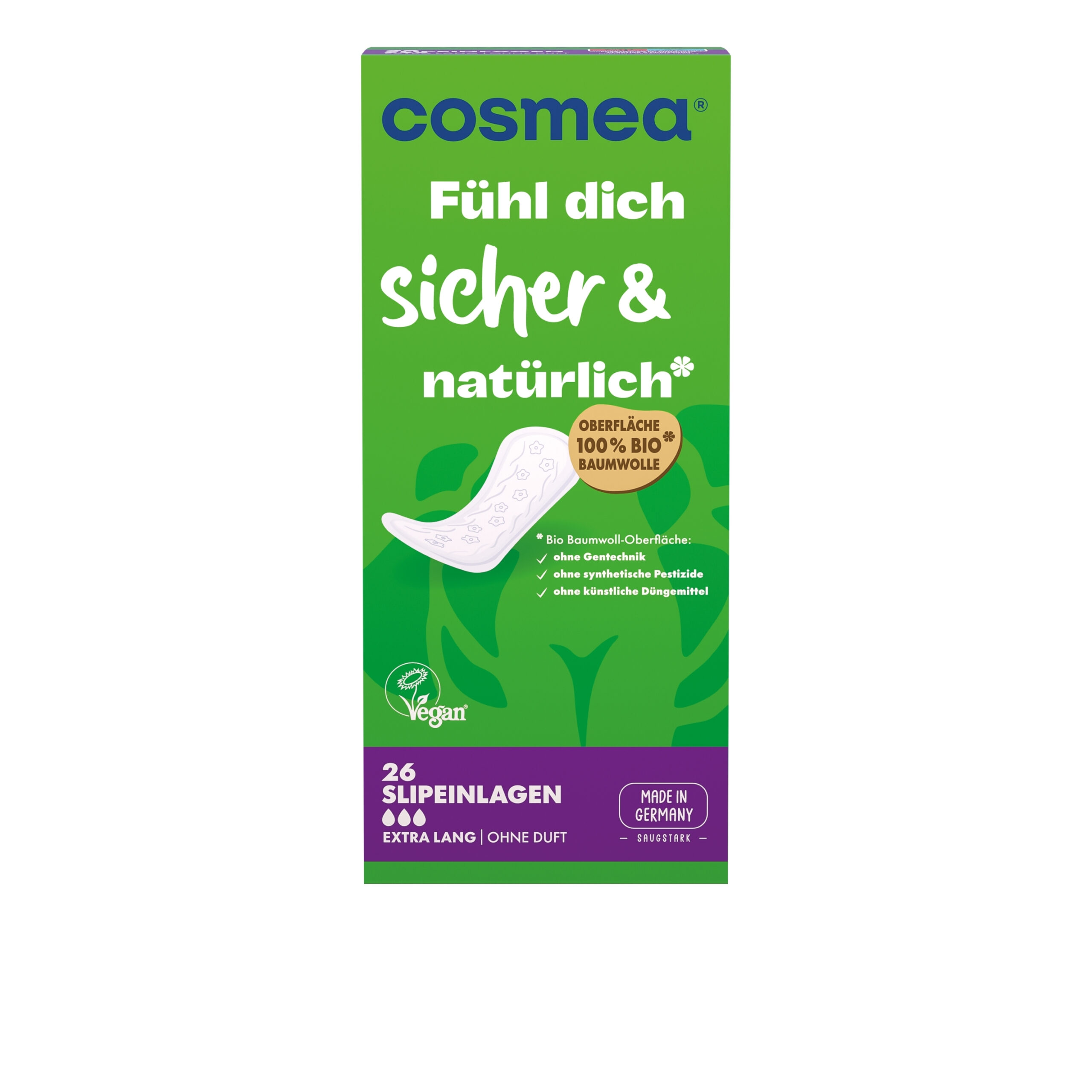 cosmea-slipeinlagen-extra-lang-mit-bio-baumwoll-oberfl-che image 3