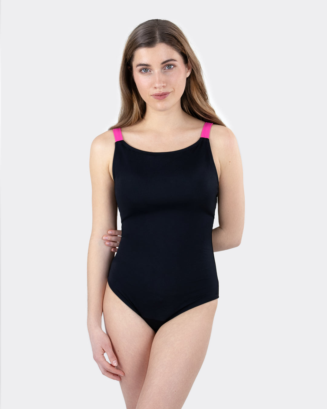 mylily-teens-perioden-badeanzug-mit-gekreuzten-tr-gern-schwarz image 1