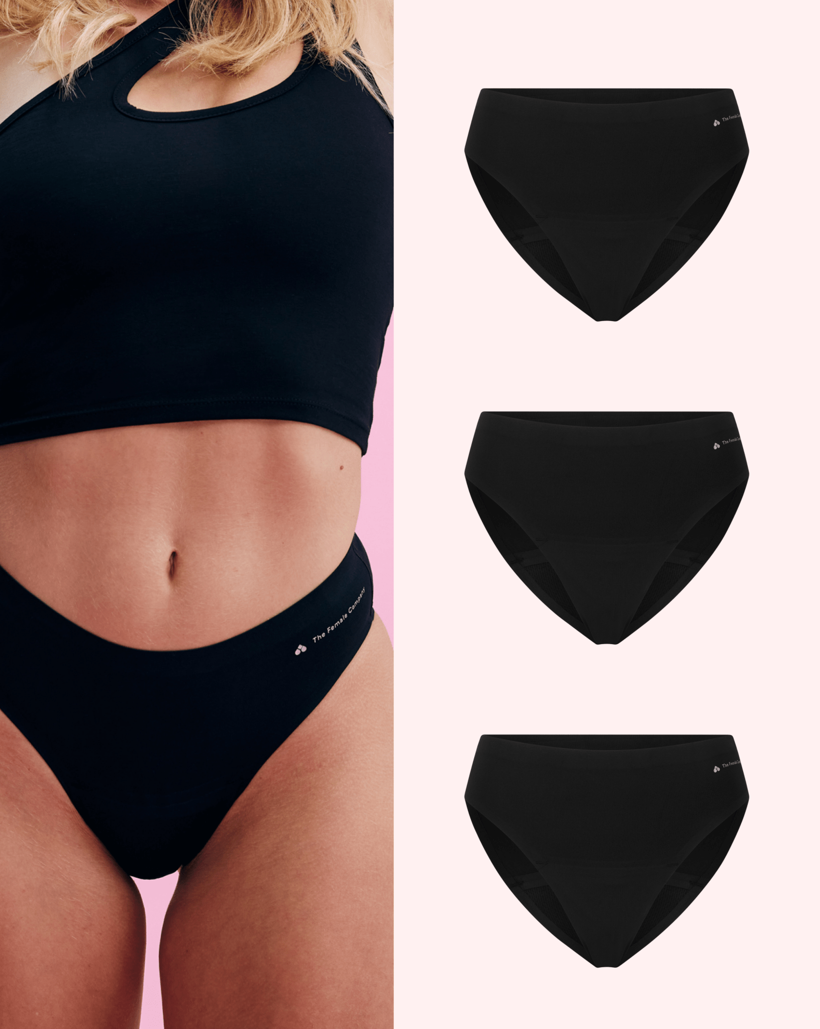 the-female-company-multipack-3x-seamless-slip-ultra-strong-period-panty image 1