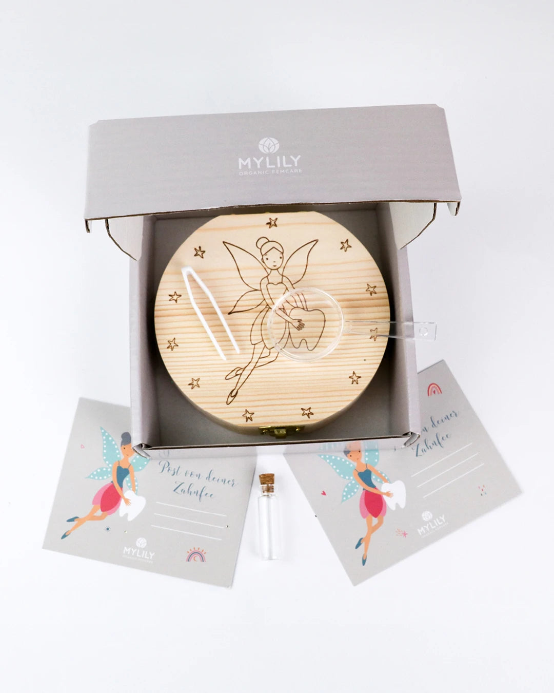 mylily-milchzahnbox-fee-aus-kiefernholz-zahnbox-mit-eingravierter-bersicht image 4