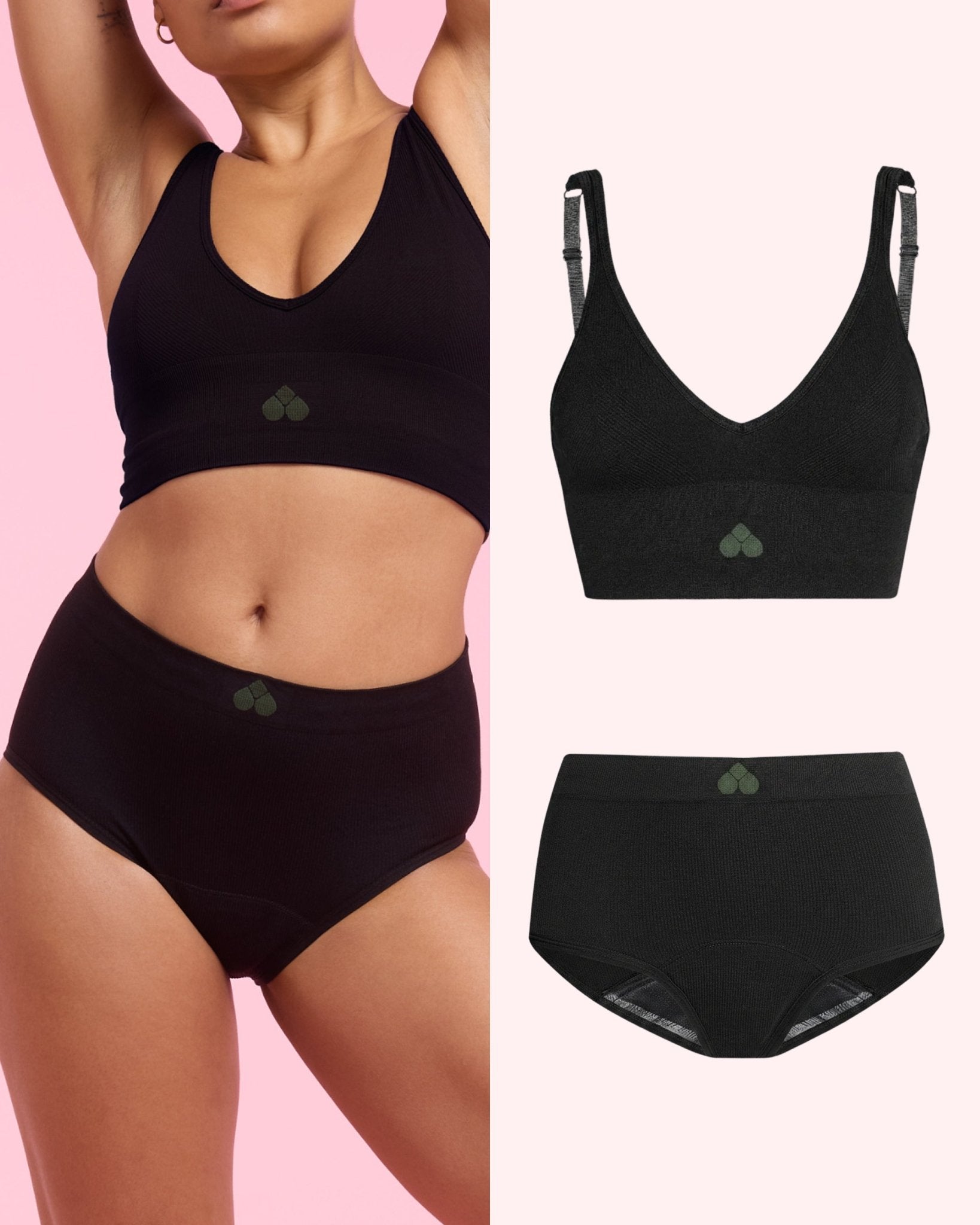 the-female-company-seamless-rib-set-bralette-high-waist-ultra-strong-periodenw-s image 1