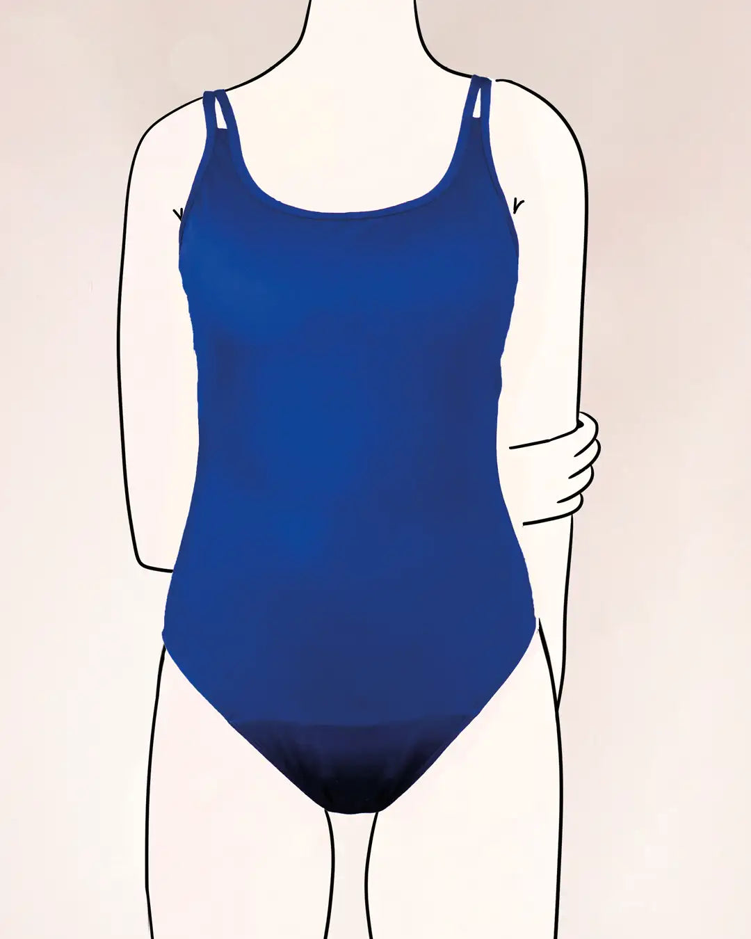 mylily-perioden-badeanzug-teens-royalblau image 1