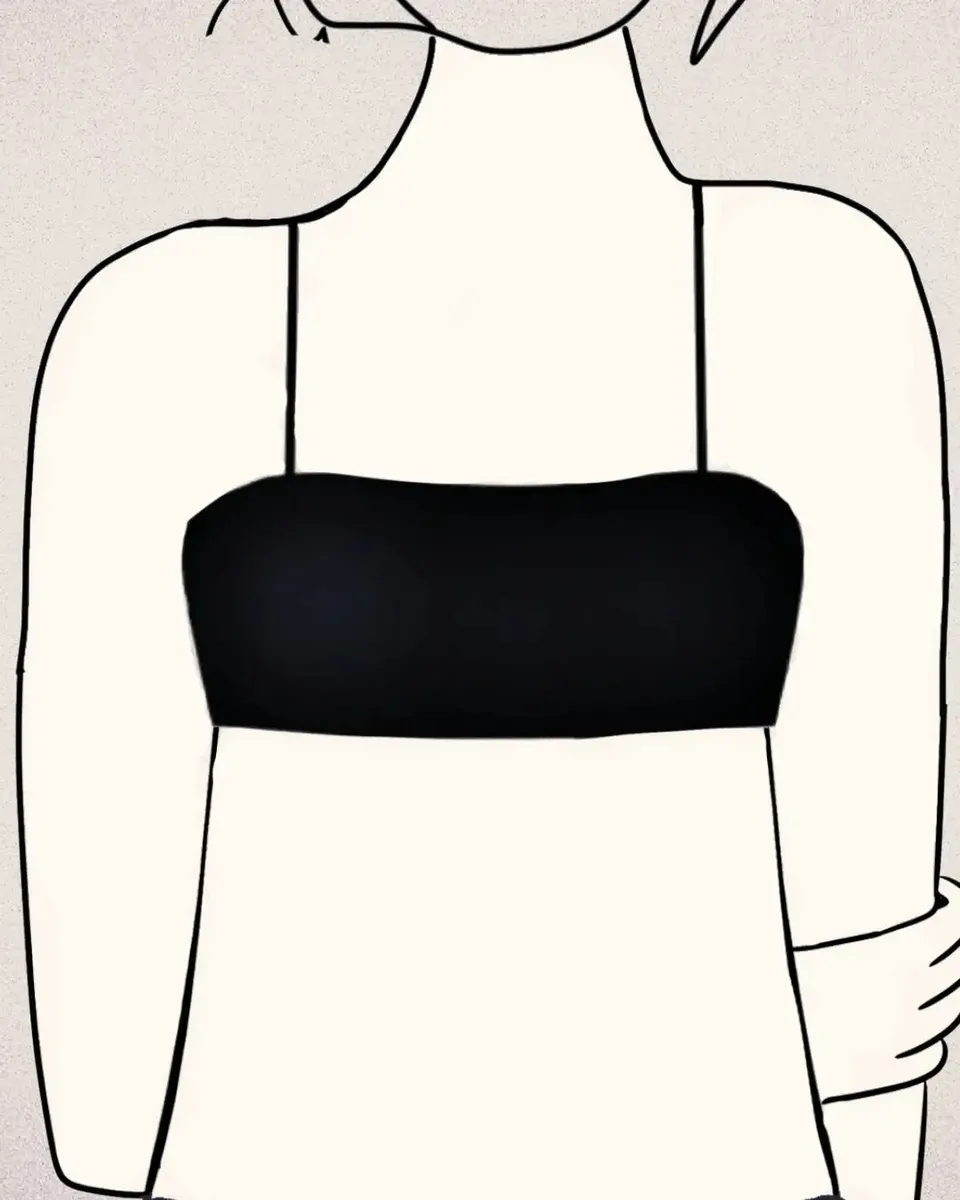 mylily-teens-bikini-oberteil-bandeau-schwarz image 1