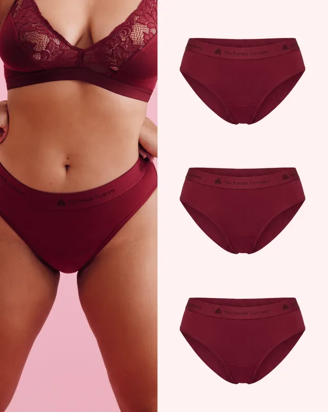 the-female-company-multipack-3x-cotton-slip-period-panty image 1