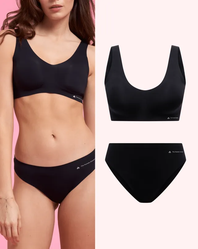 the-female-company-set-seamless-comfort-slip-bralette image 1