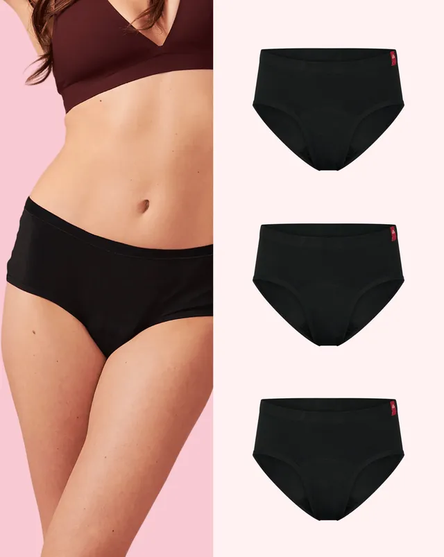 the-female-company-basic-hipster-period-panty-multipack-3x-slip-in-schwarz-bio-b image 1