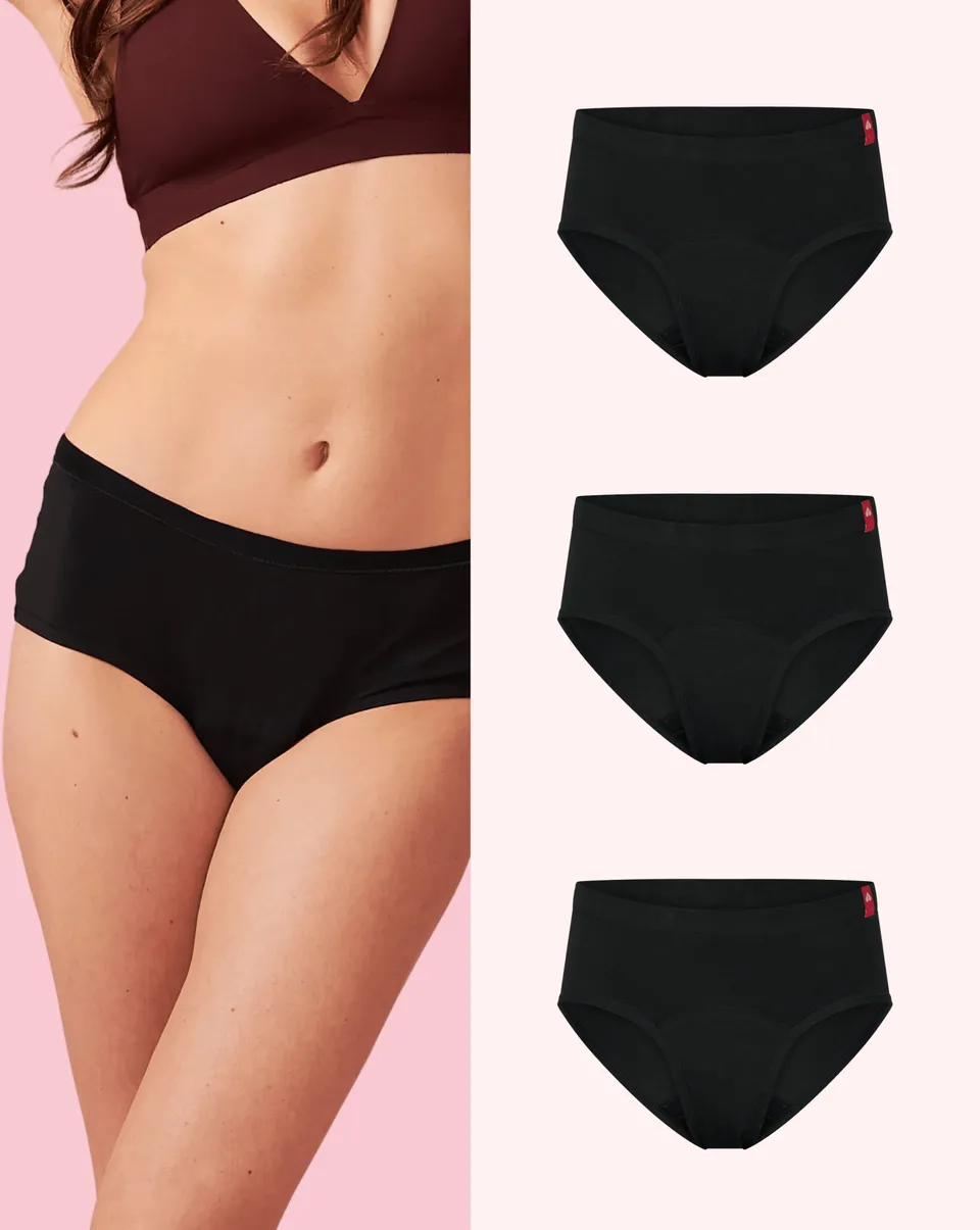 the-female-company-basic-hipster-period-panty-multipack-3x-slip-in-schwarz-bio-b image 1