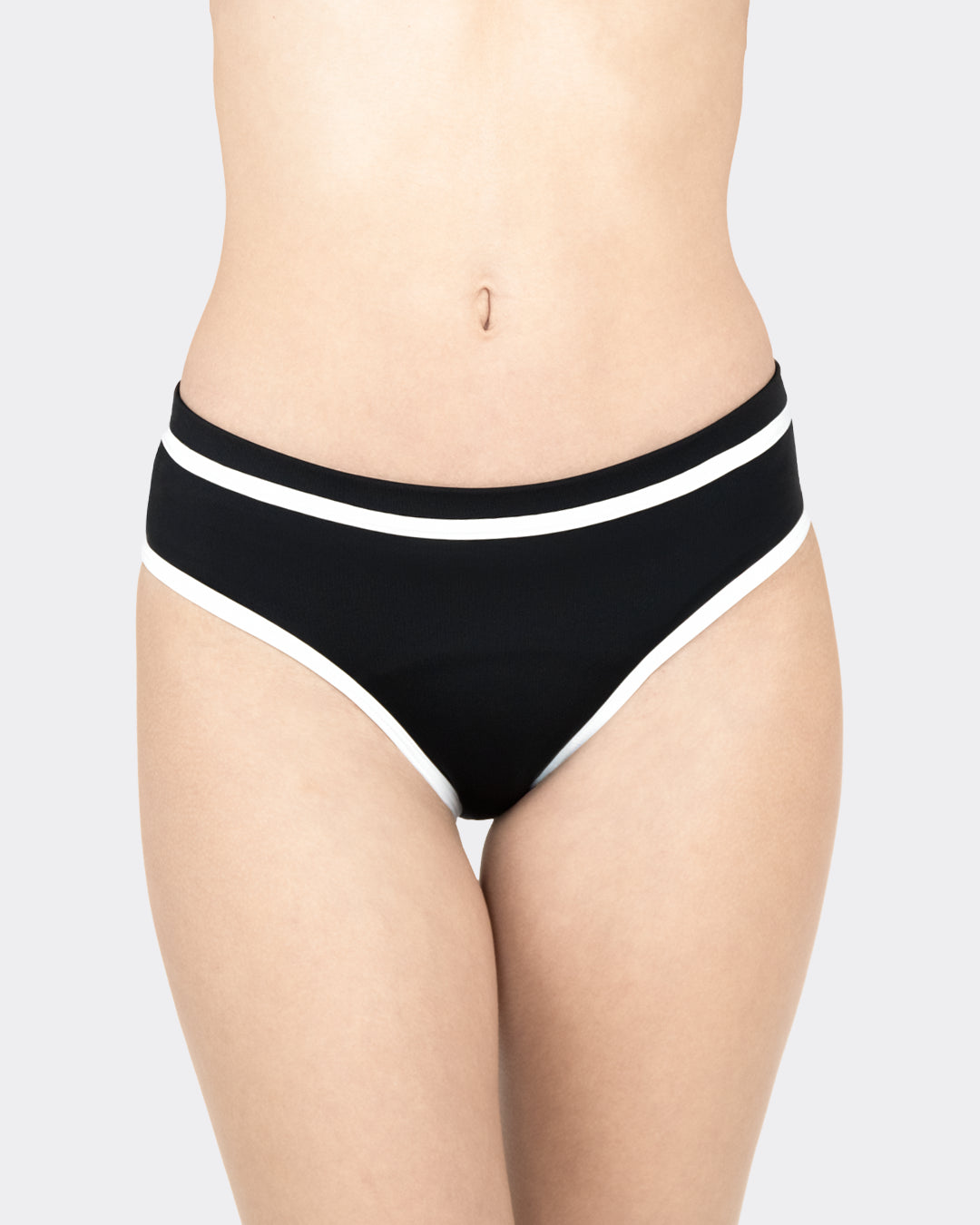 mylily-perioden-bikini-hose-mit-wei-en-details-schwarz image 2