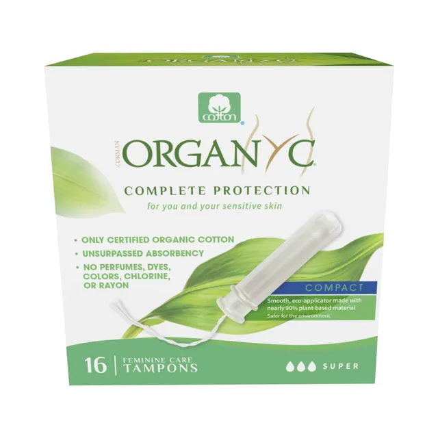 organyc-100-bio-zertifizierte-tampons-mit-pflanzenbasiertem-applikator-regular-1 image 1