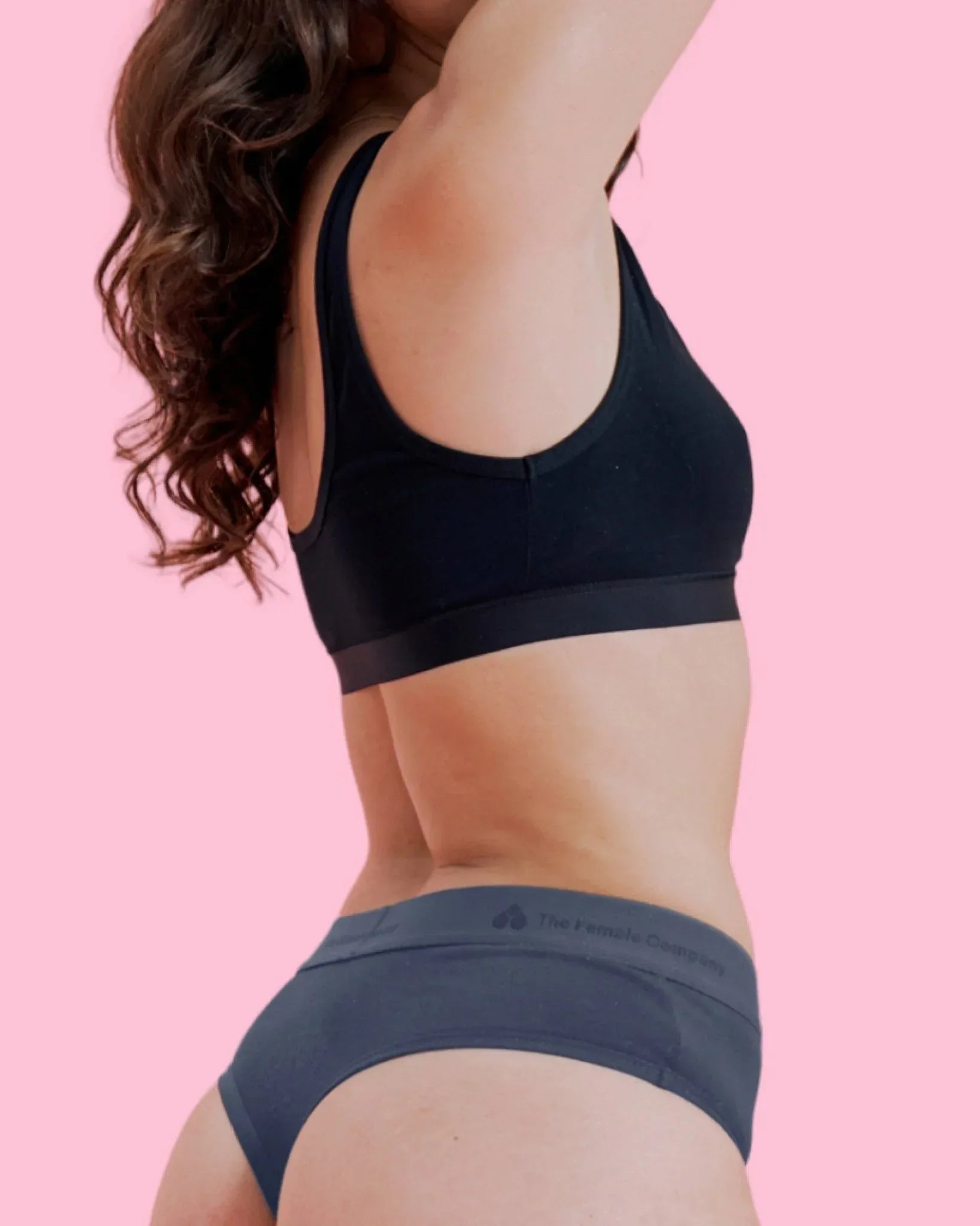 the-female-company-medium-tanga-organic-cotton-period-panty-seamless-slip-in-ant image 5