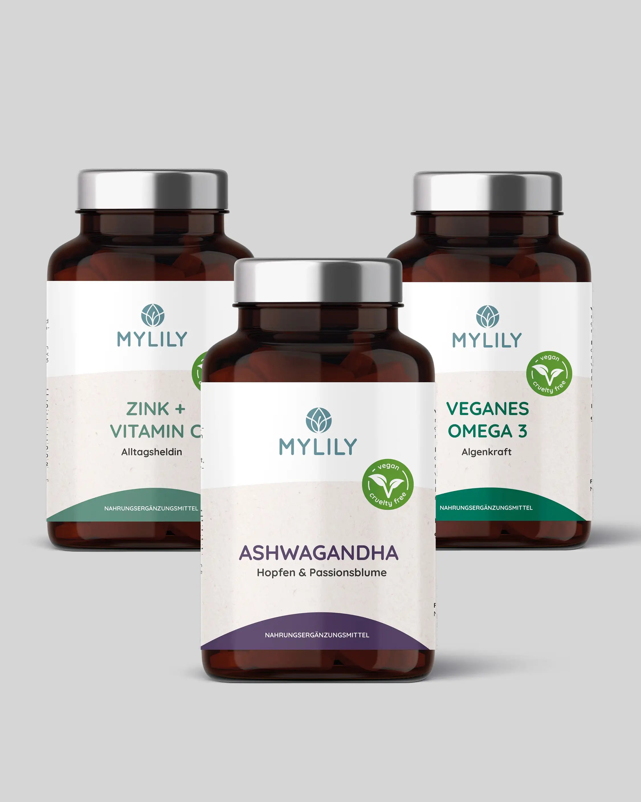 mylily-anti-stress-set-bio-ashwagandha-pulver-vitamin-b-komplex-mit-zink image 1