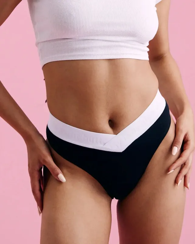 the-female-company-brazilian-period-panty-v-cut-medium-sporty-stay-dry-layer-bio image 1
