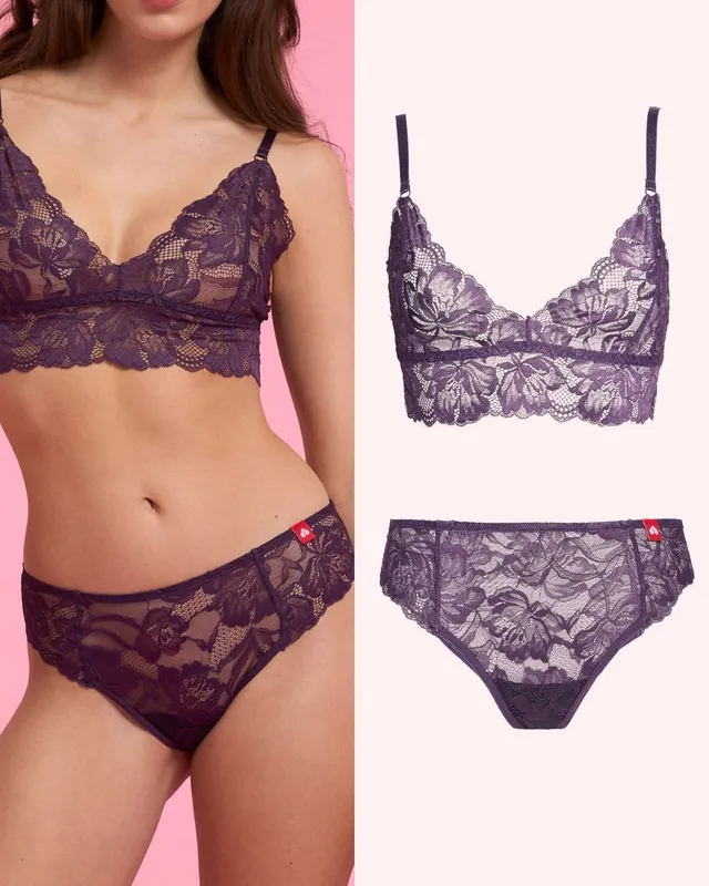 the-female-company-set-luxury-lace-bralette-slip-light-spitzen-bralette-mit-peri image 1