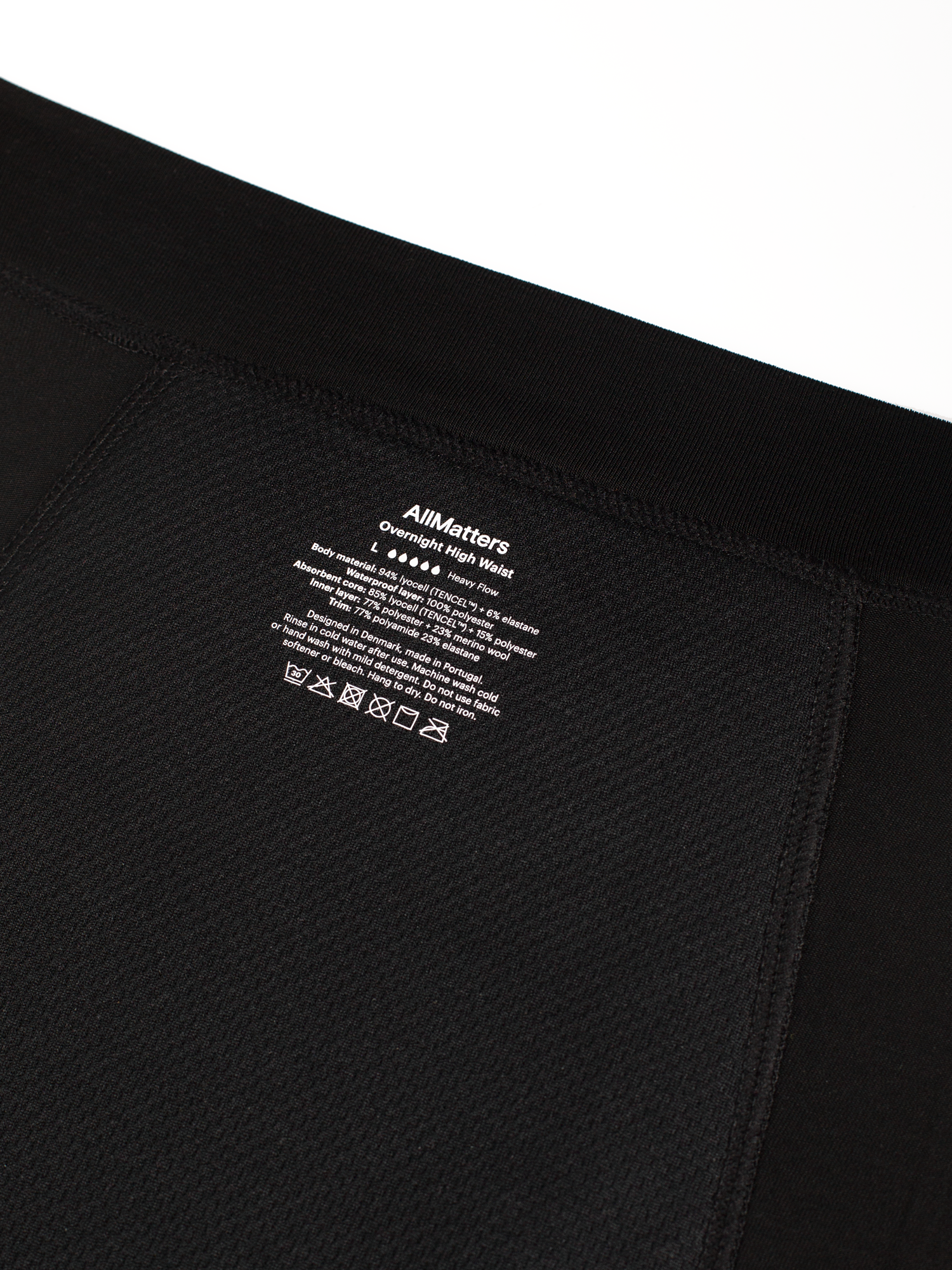 allmatters-overnight-high-waist-menstruationsunterw-sche-in-schwarz image 7