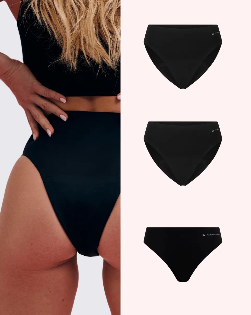 the-female-company-invisible-bundle-seamless-period-panty-set image 1