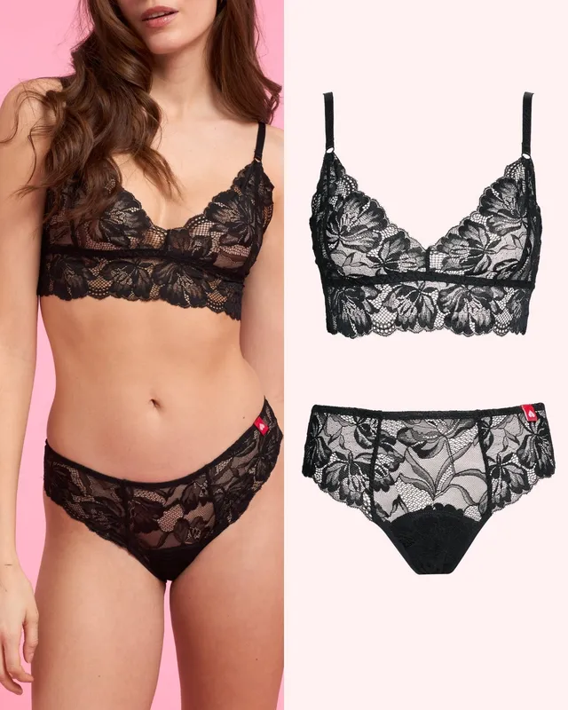 the-female-company-set-luxury-lace-bralette-slip-extra-strong-period-panty image 1