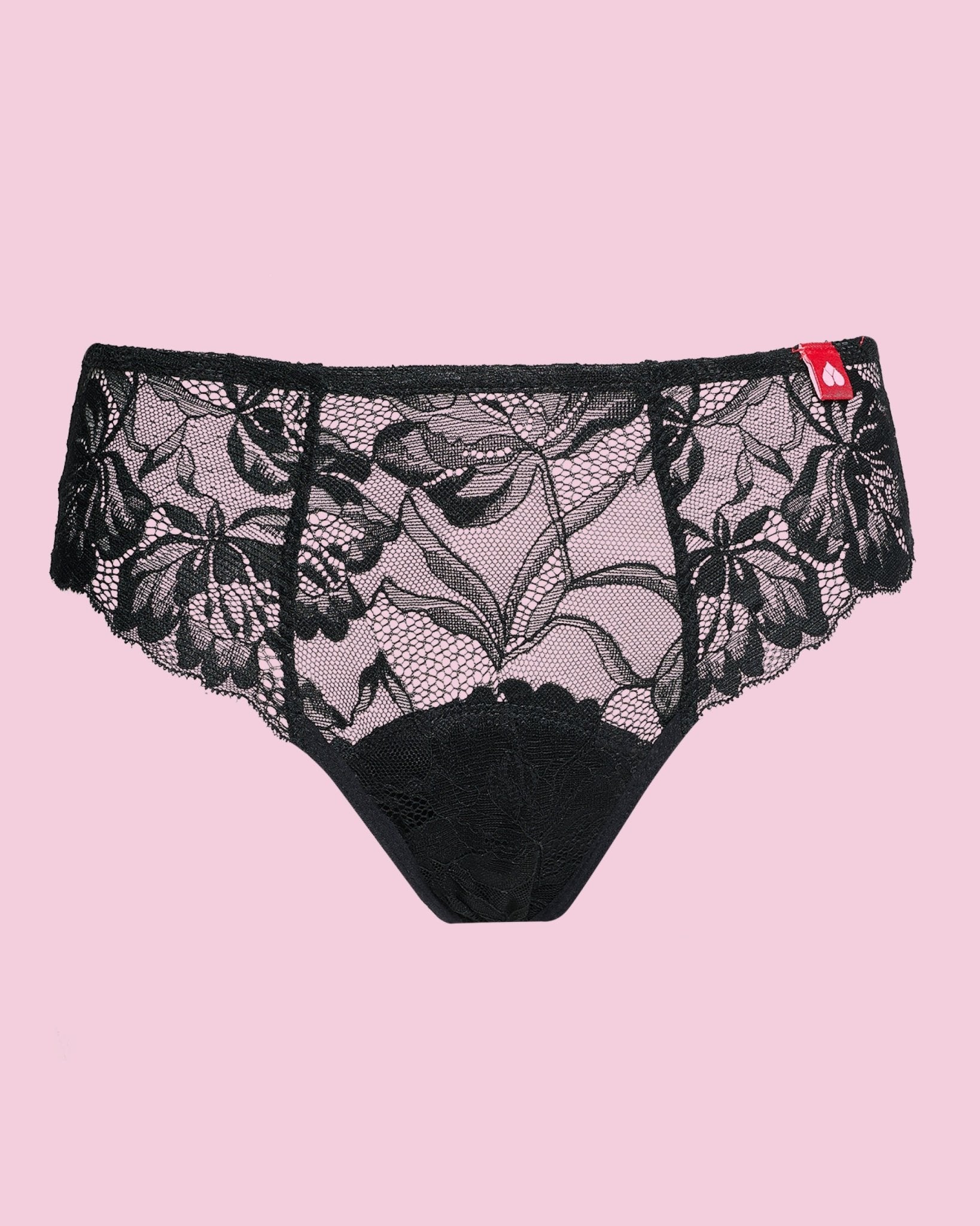 the-female-company-extra-strong-slip-luxury-lace-period-panty-schwarz image 2