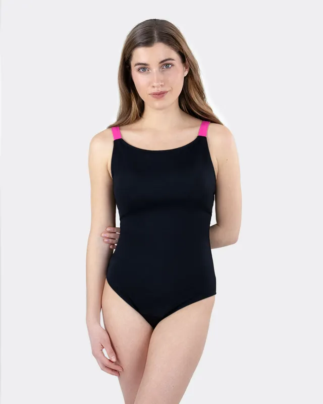 mylily-teens-perioden-badeanzug-mit-gekreuzten-tr-gern-schwarz image 1