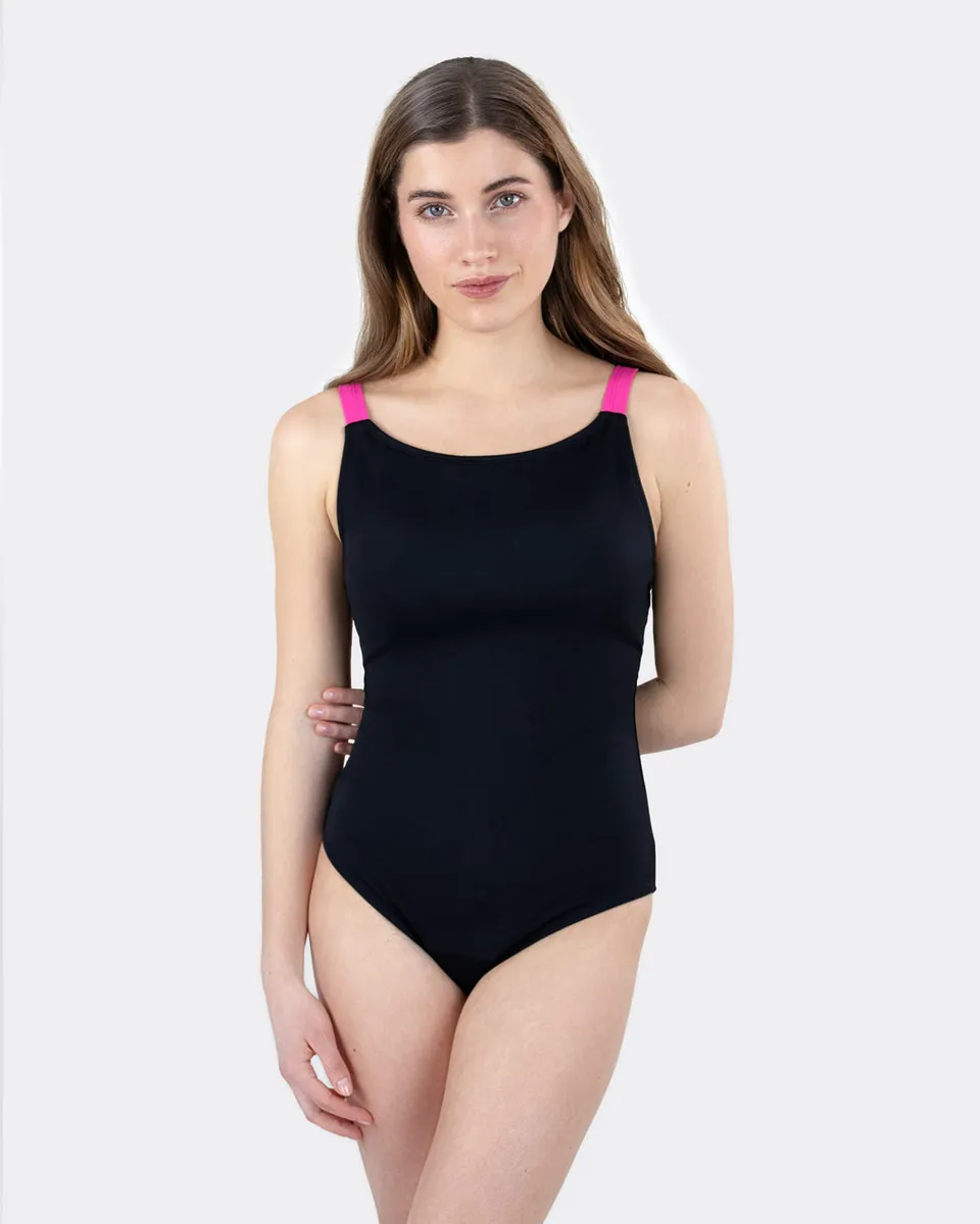mylily-teens-perioden-badeanzug-mit-gekreuzten-tr-gern-schwarz image 1