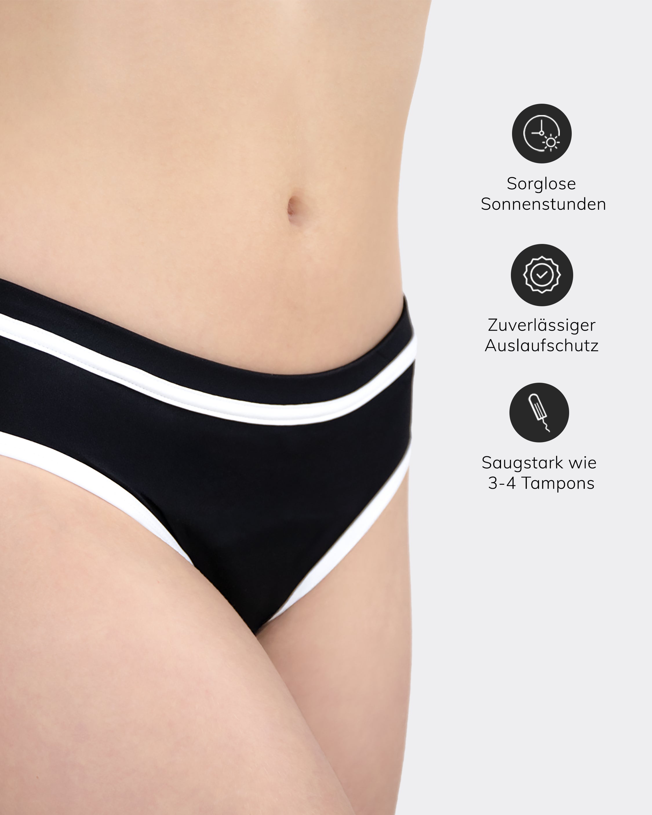 mylily-teens-perioden-bikini-hose-mit-wei-en-details-schwarz image 4