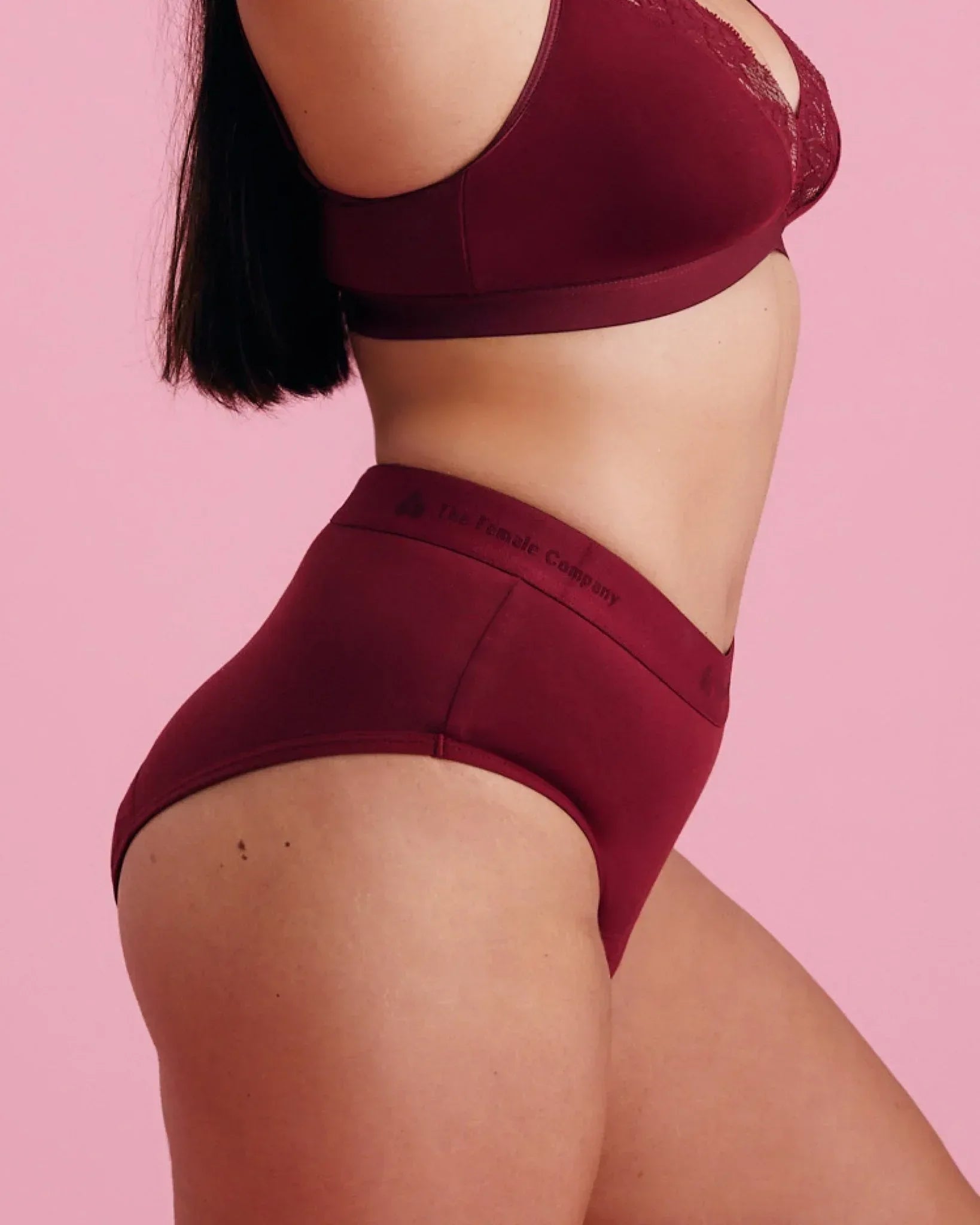 the-female-company-high-waist-period-panty-extra-strong-bio-baumwolle-kirschrot image 6
