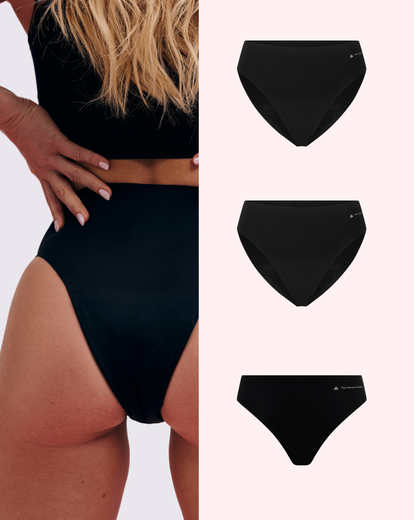 the-female-company-invisible-bundle-seamless-period-panty-set image 1