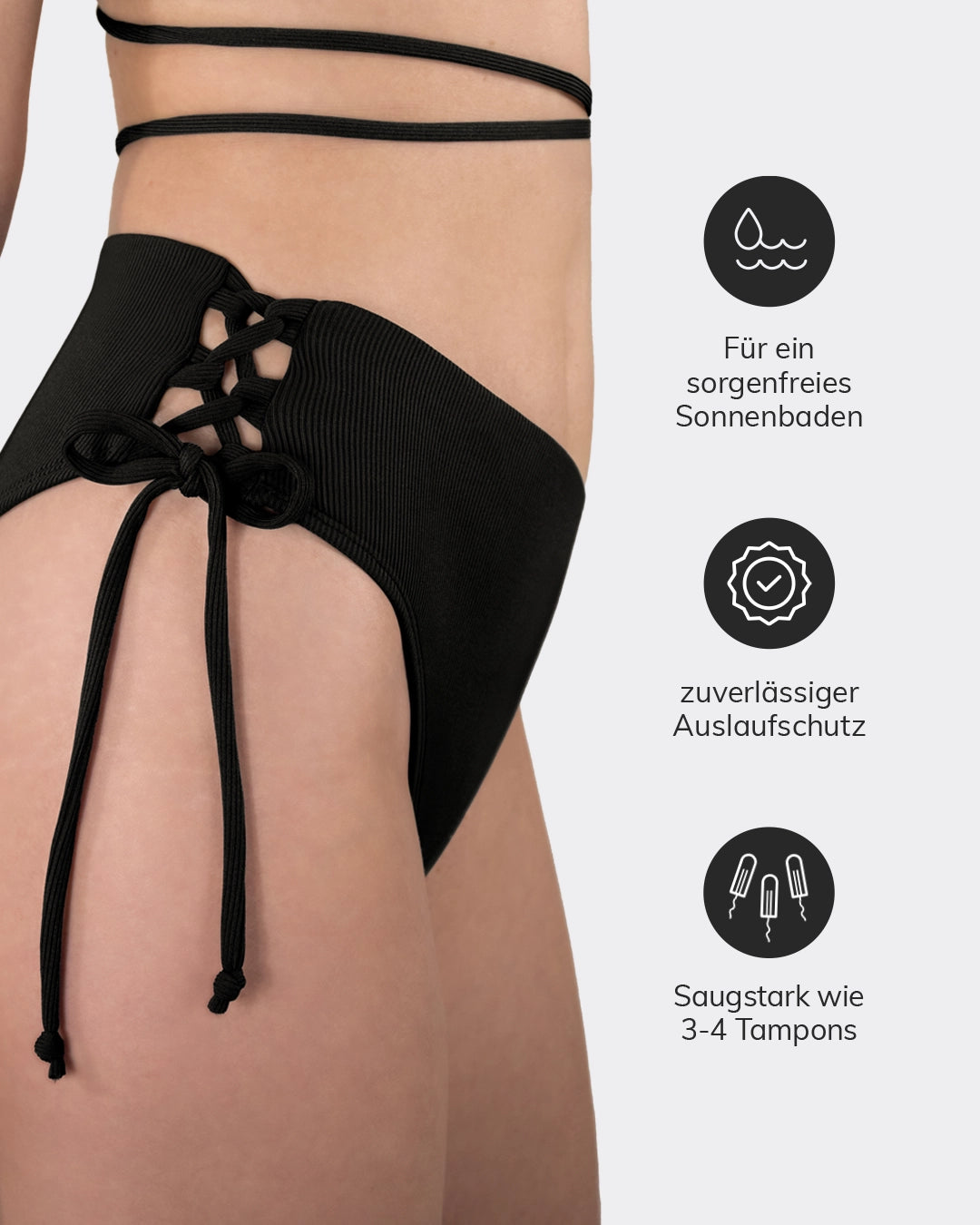 mylily-perioden-bikini-hose-crinkle-mit-gekreuzter-schn-rung-in-schwarz image 5