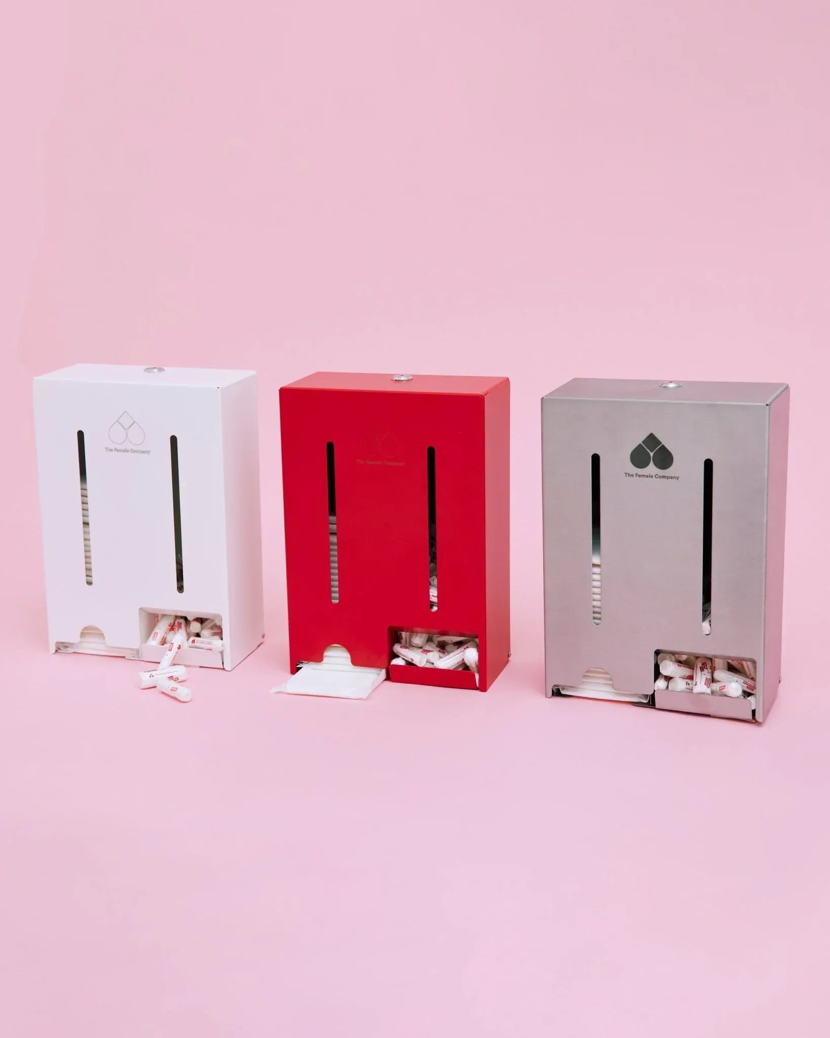 the-female-company-tampon-bindenspender-edelstahl-f-r-200-tampons-40-binden image 1