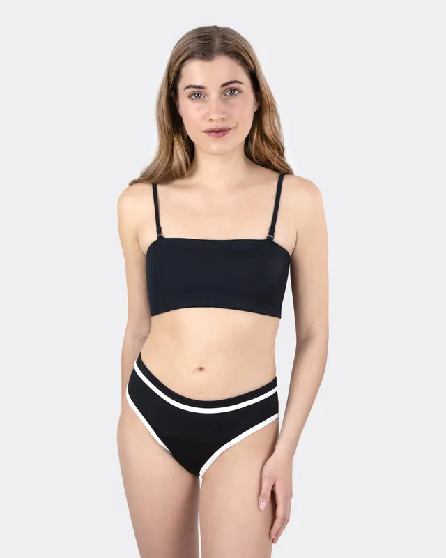 mylily-teens-perioden-bikini-hose-mit-wei-en-details-schwarz image 1