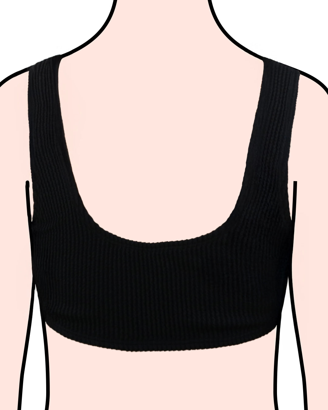 mylily-teens-bustier-bikini-oberteil-crinkle-in-schwarz image 2