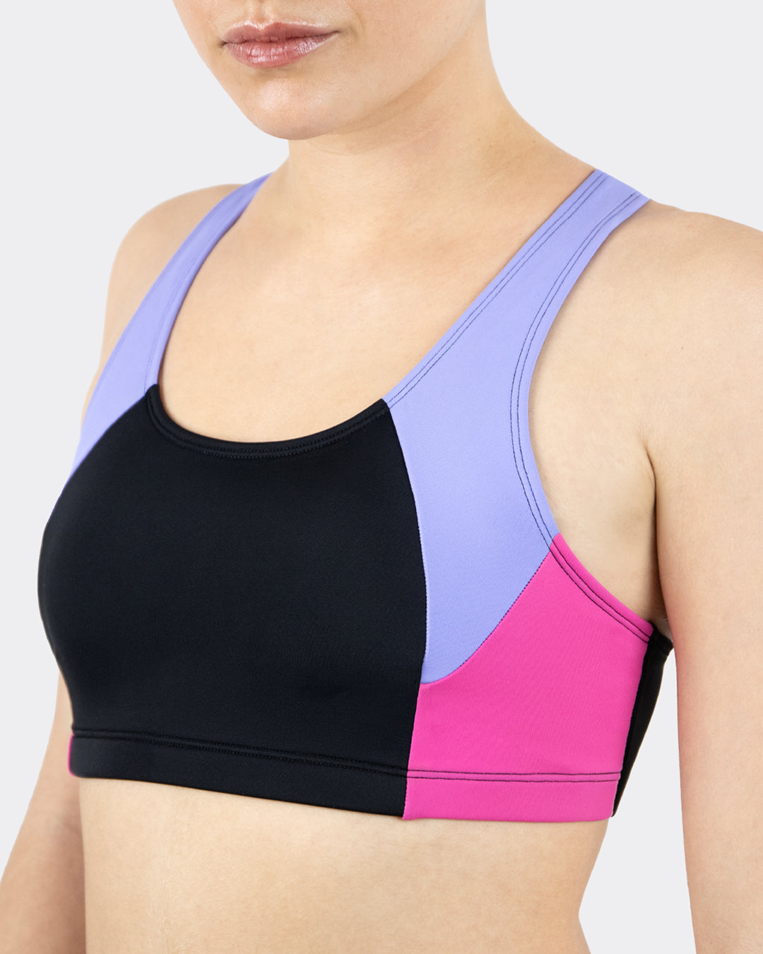 mylily-teens-bikini-oberteil-sportiv-racerback-bikini-top-lila-pink image 4