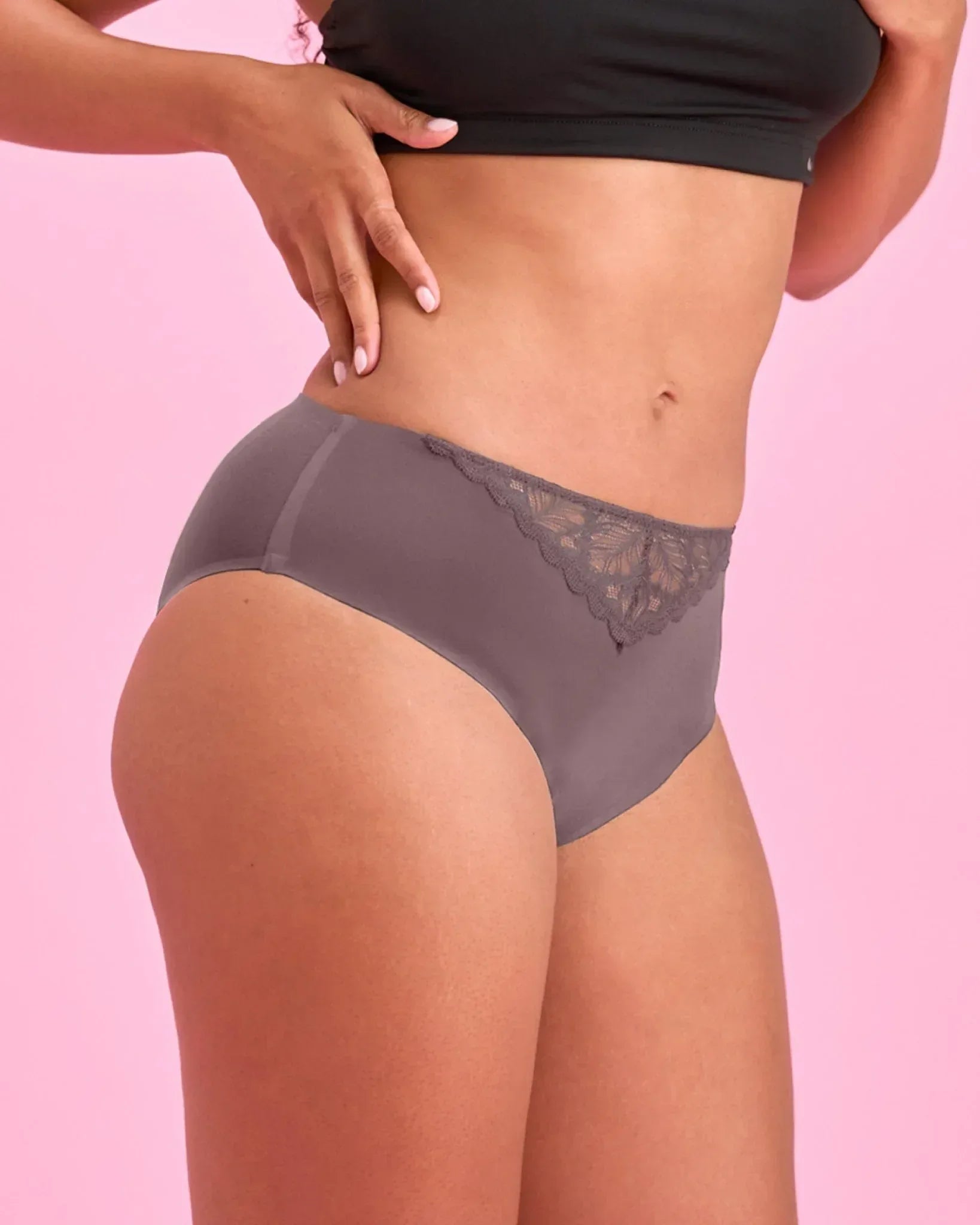 the-female-company-seamless-lace-high-waist-extra-strong-period-panty-iron image 4