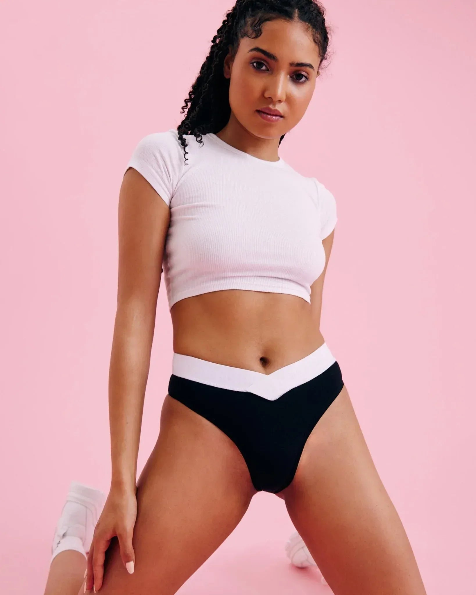 the-female-company-brazilian-period-panty-v-cut-medium-sporty-stay-dry-layer-bio image 2