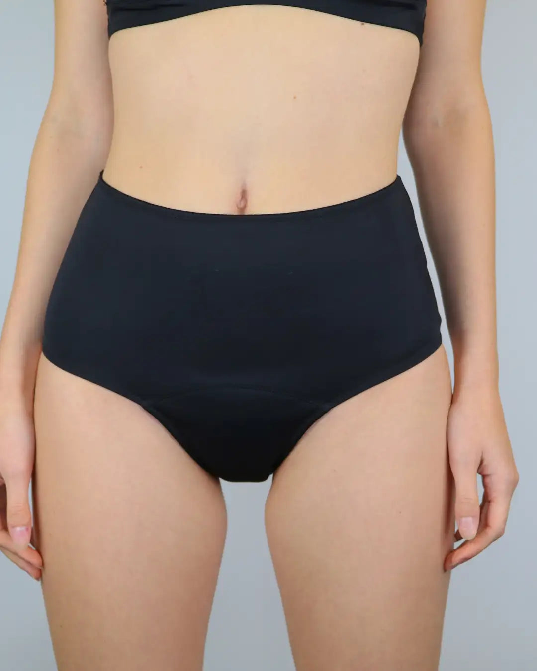 mylily-perioden-bikinihose-high-waist-schwarz image 1