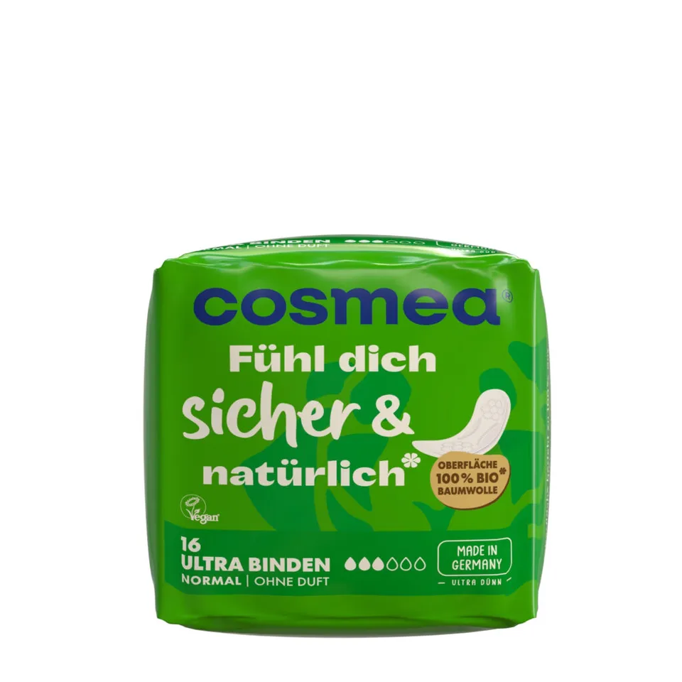 cosmea-ultra-binden-normal-mit-bio-baumwoll-oberfl-che image 1