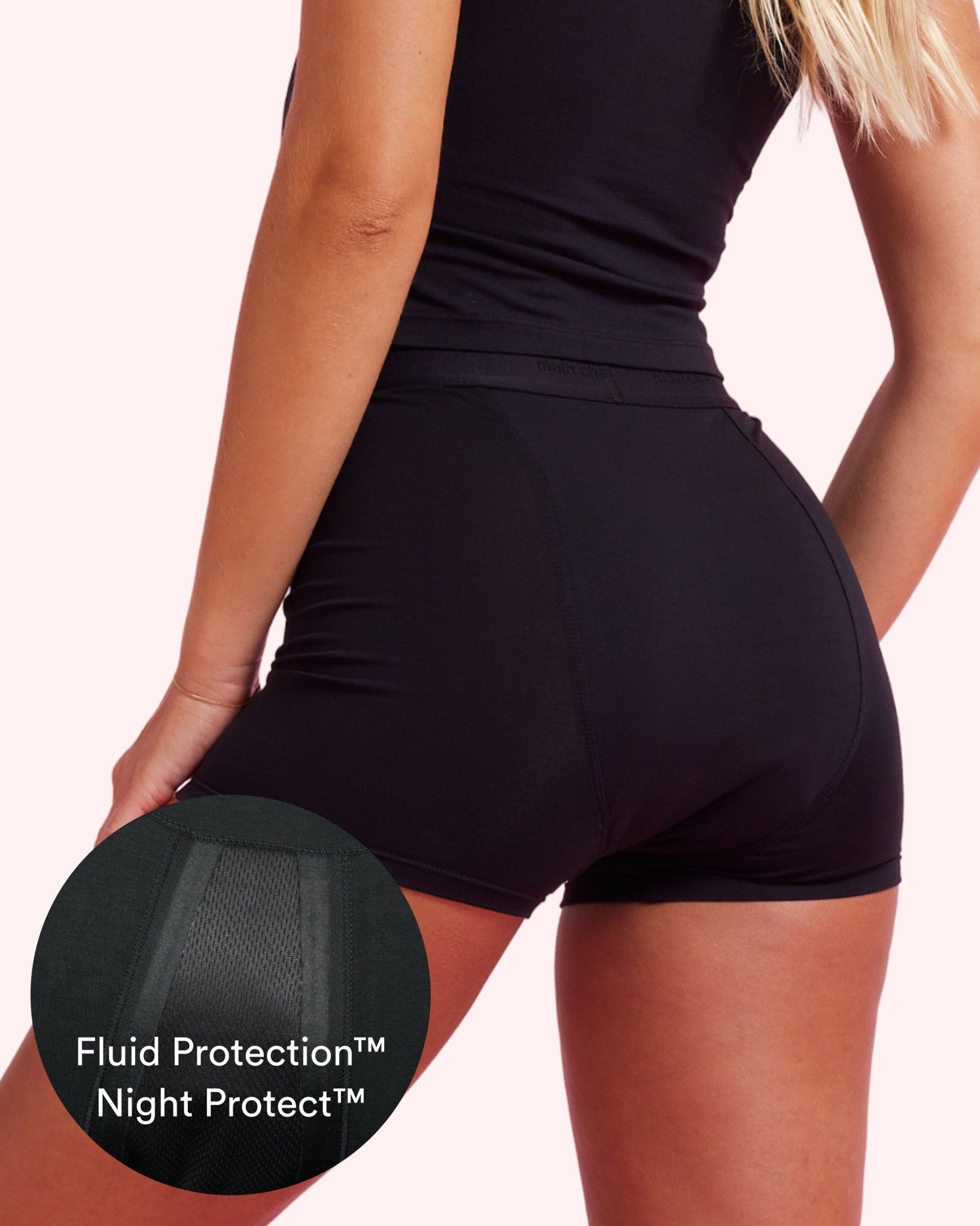 the-female-company-sleep-short-night-protect-perioden-shorts-extra-strong-schwar image 1
