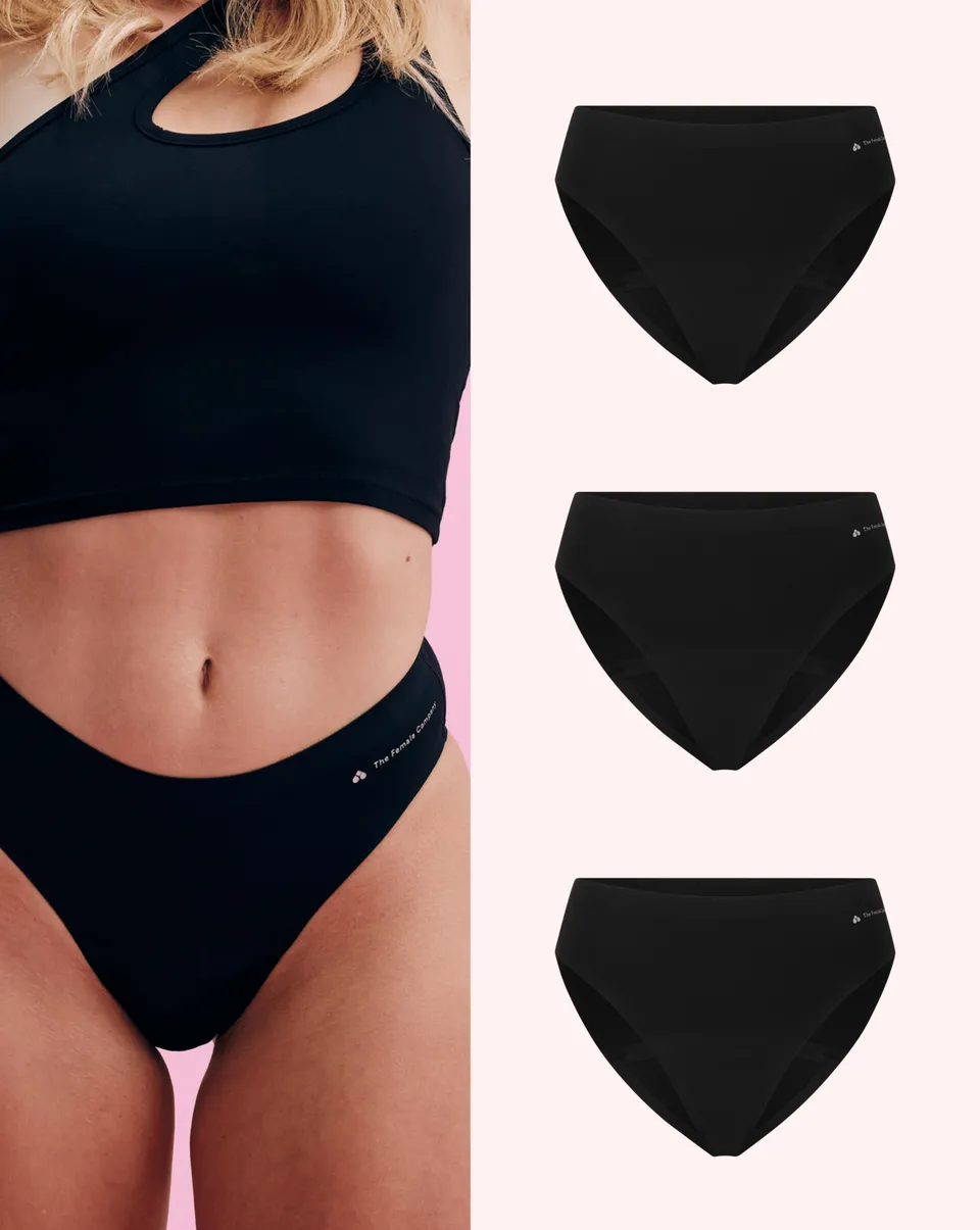 the-female-company-multipack-3x-seamless-slip-period-panty-einsteiger-set image 1