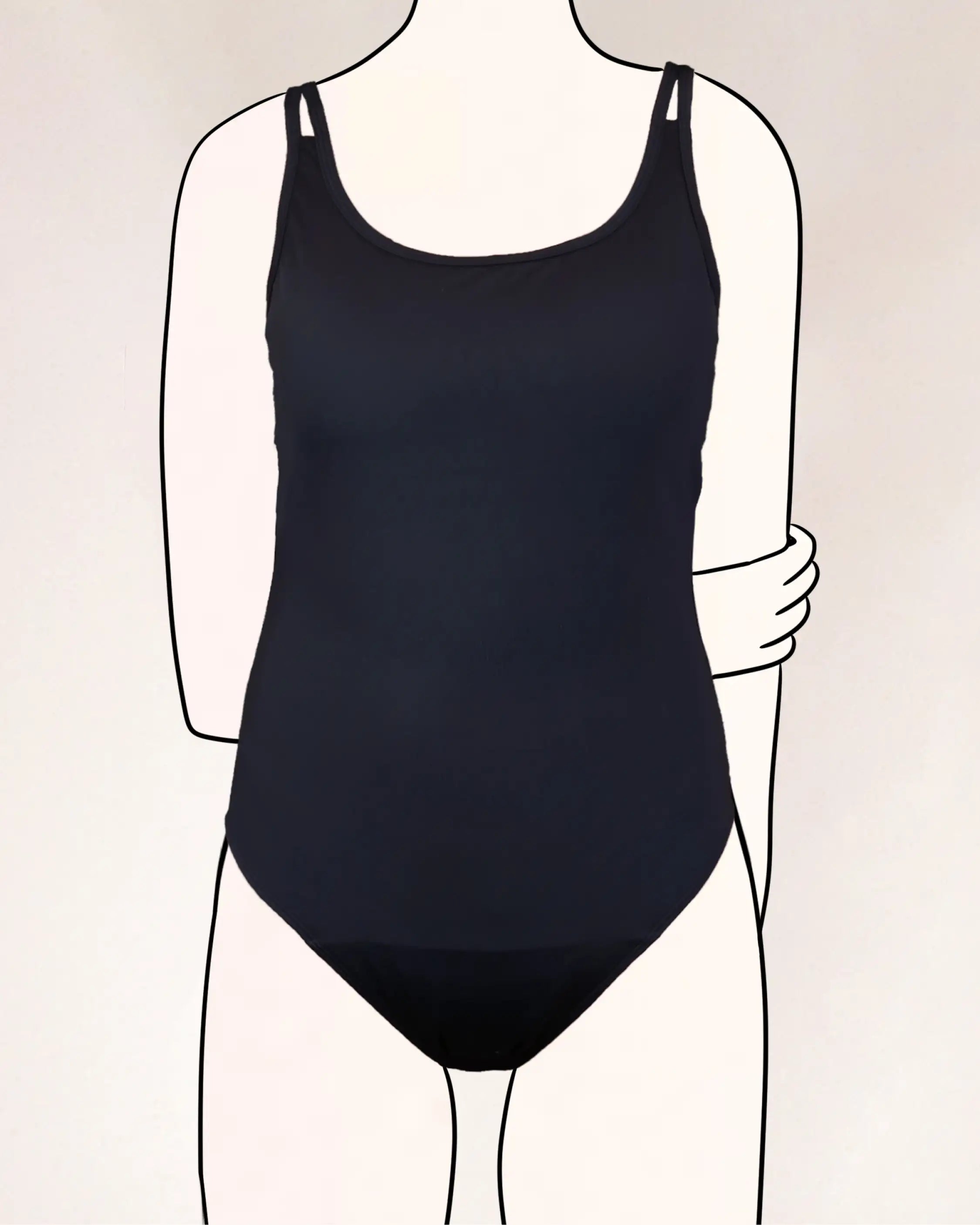 mylily-perioden-badeanzug-teens-schwarz image 1