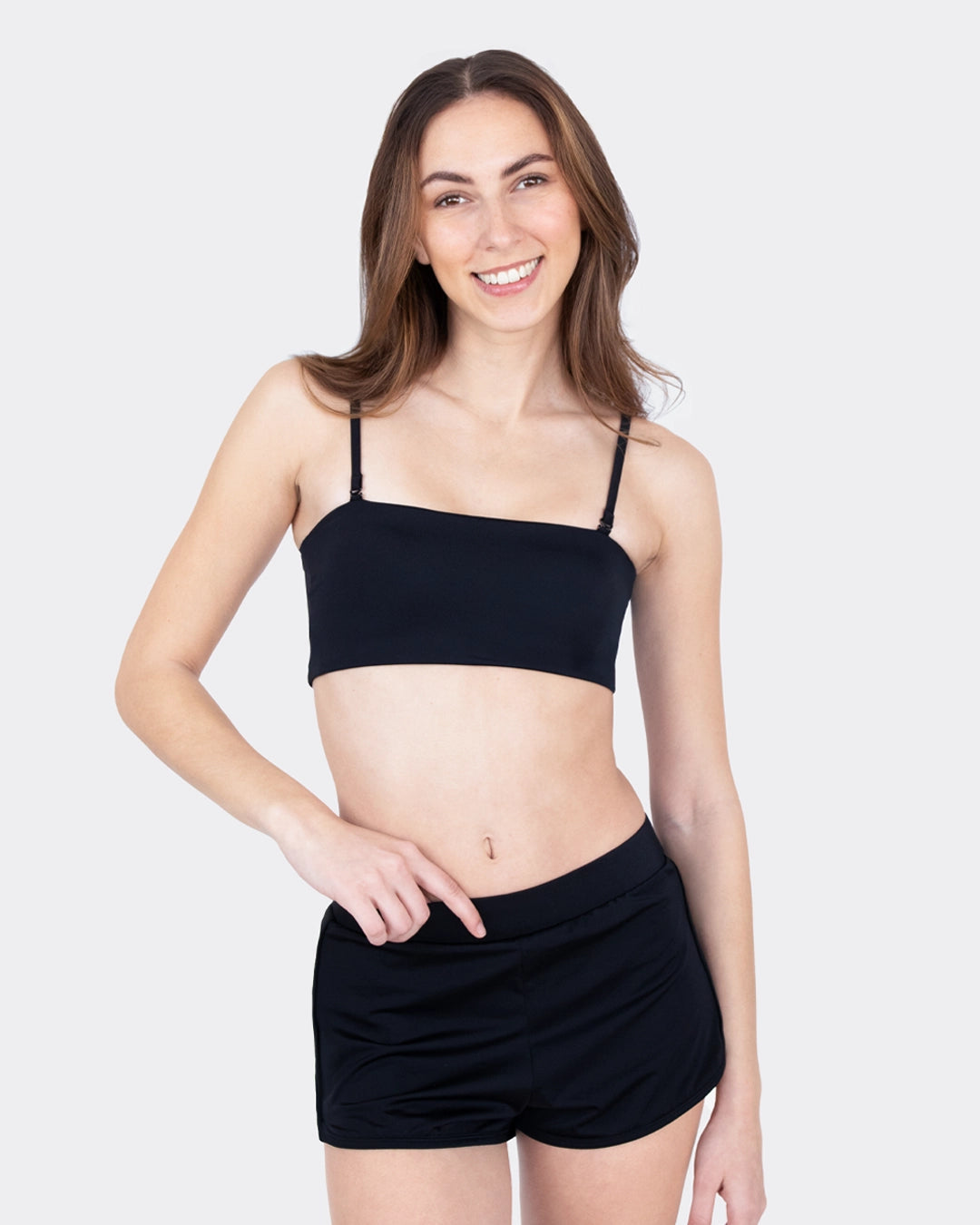 mylily-perioden-badeshorts-schwarz-badeshorts-mit-integriertem-periodenschutz image 1