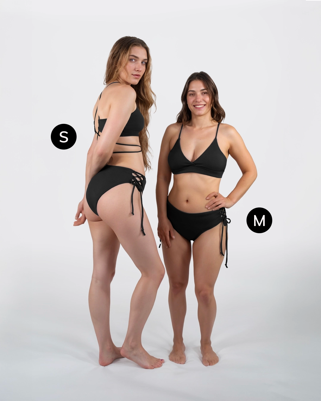 mylily-bikini-oberteil-crinkle-mit-gekreuzter-schn-rung-in-schwarz image 5