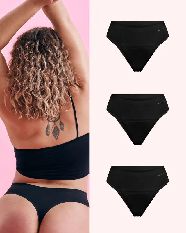 the-female-company-multipack-3x-seamless-tanga-period-panty-einsteiger-set-schwa image 1