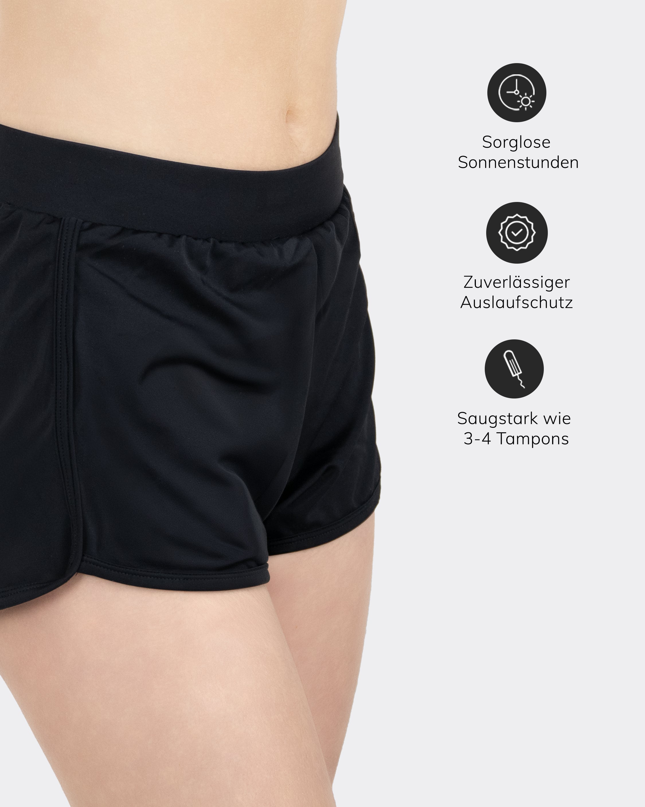 mylily-teens-perioden-badeshorts-schwarz image 4