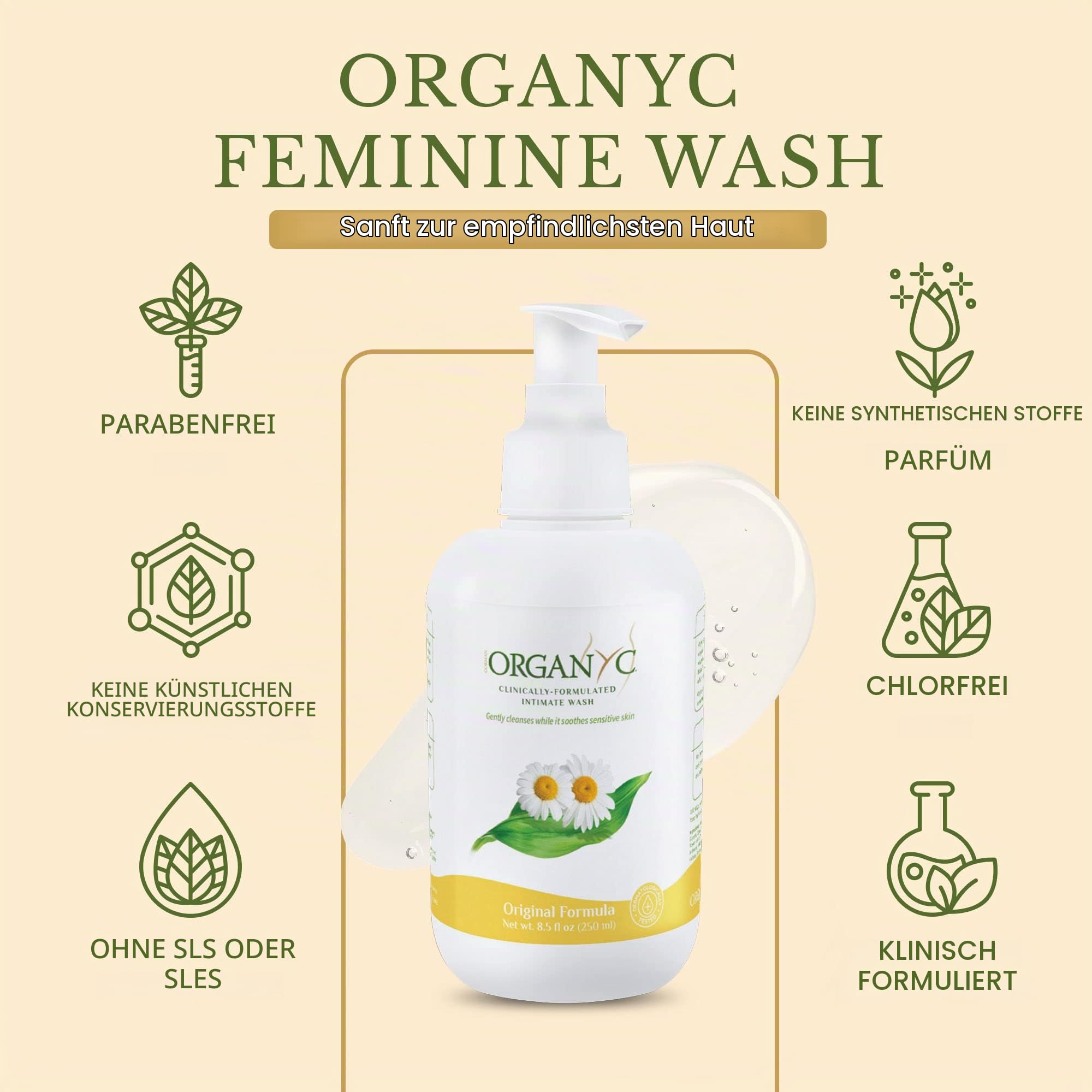 organyc-intimpflege-waschlotion-mit-kamille-f-r-empfindliche-haut-250-ml image 2