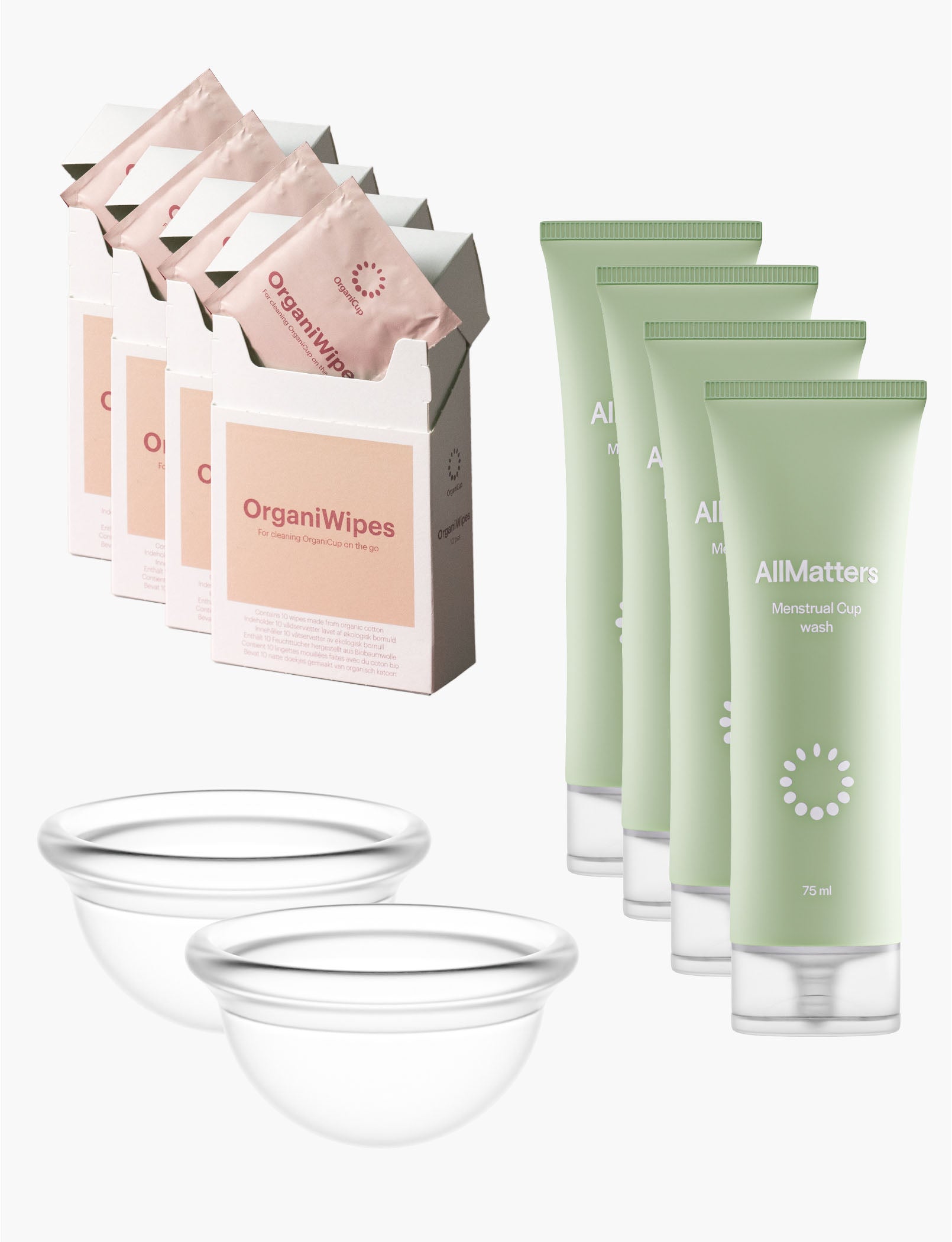 allmatters-full-coverage-disc-kit-menstruationsscheiben-set-mit-intimate-wash-on image 1