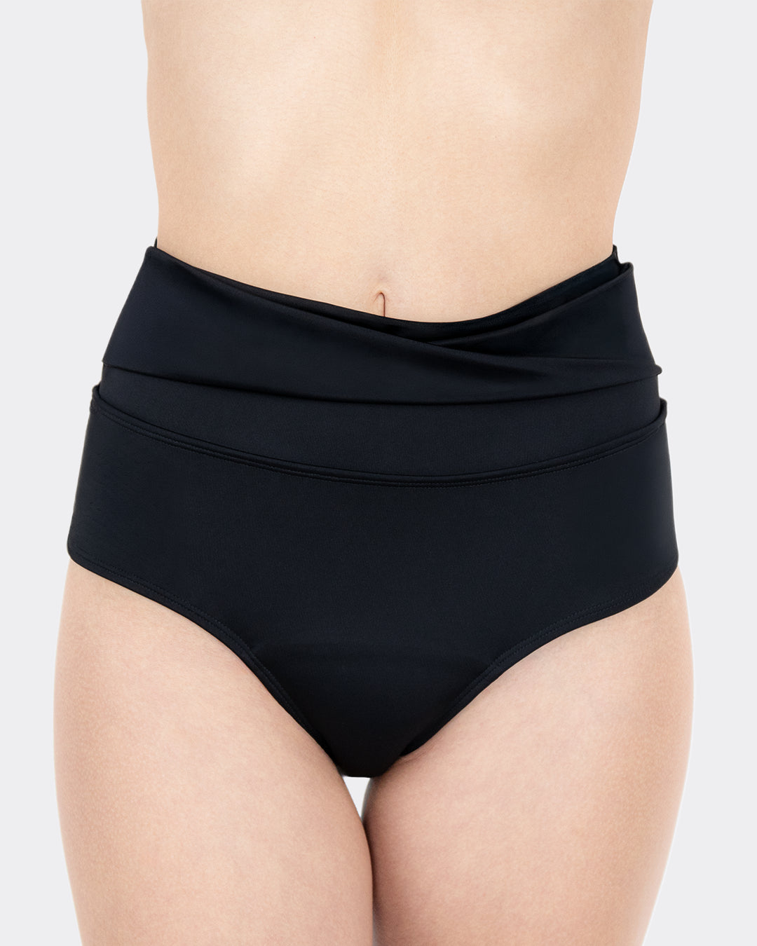 mylily-perioden-bikinihose-high-waist-twist-schwarz image 2