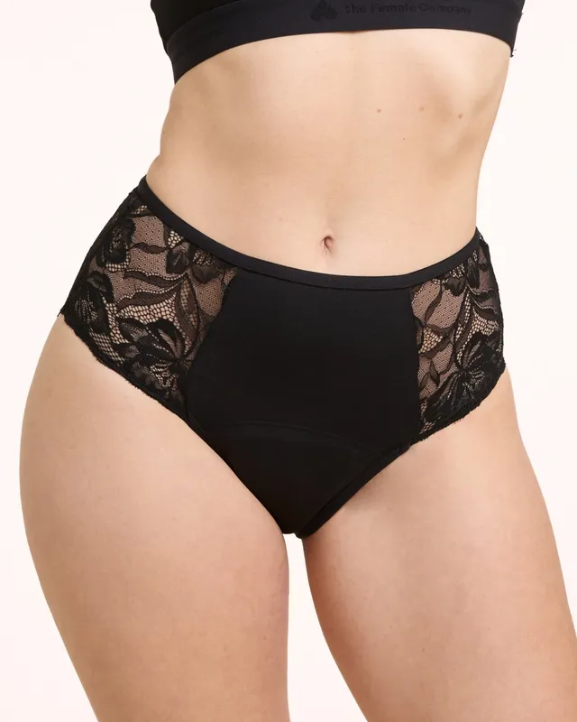 the-female-company-periodenunterw-sche-ultra-strong-high-waist-cotton-lace-schwa image 1