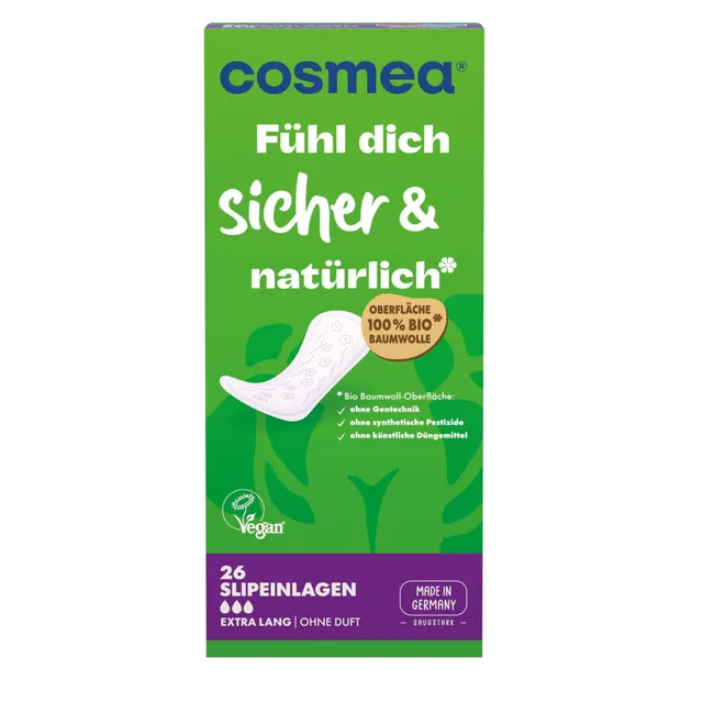 cosmea-slipeinlagen-extra-lang-mit-bio-baumwoll-oberfl-che image 1