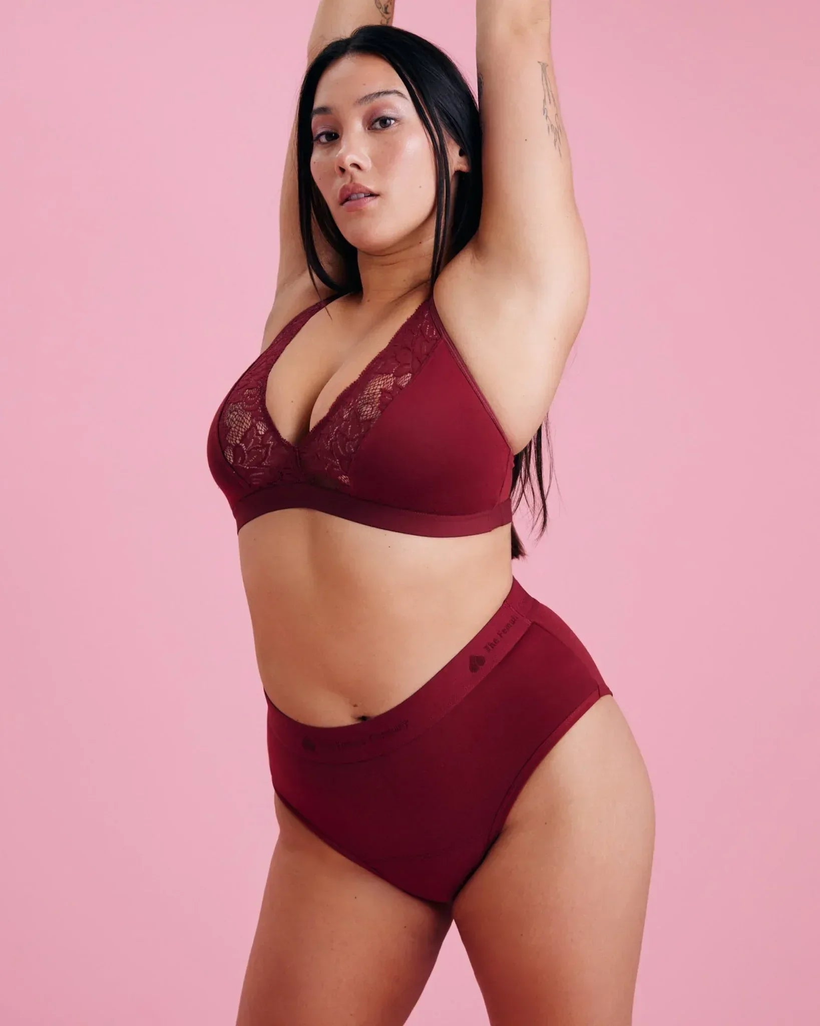 the-female-company-high-waist-period-panty-extra-strong-bio-baumwolle-kirschrot image 7