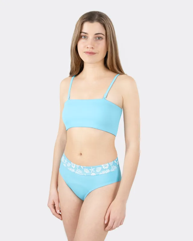 mylily-teens-perioden-bikini-hose-mid-waist-blau-koralle image 1