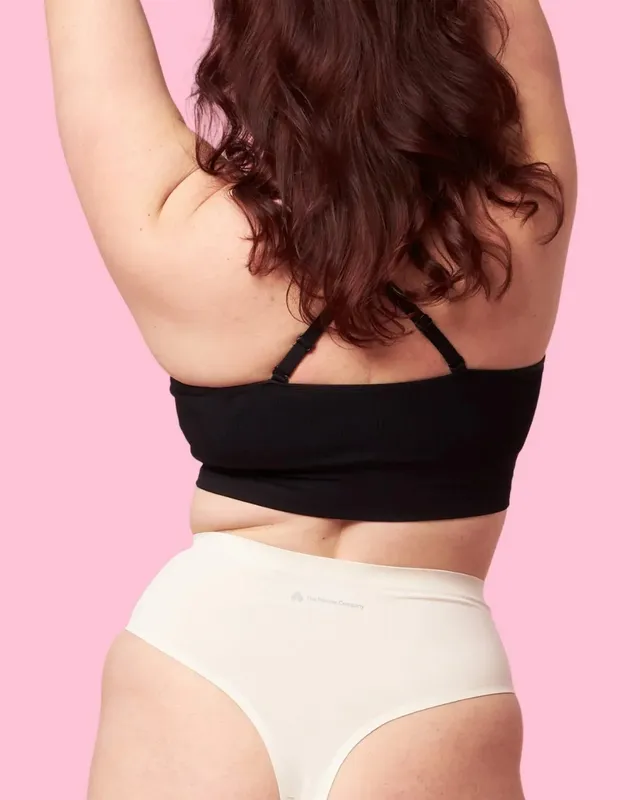 the-female-company-medium-high-waist-tanga-seamless-offwhite-period-panty-fluid- image 1